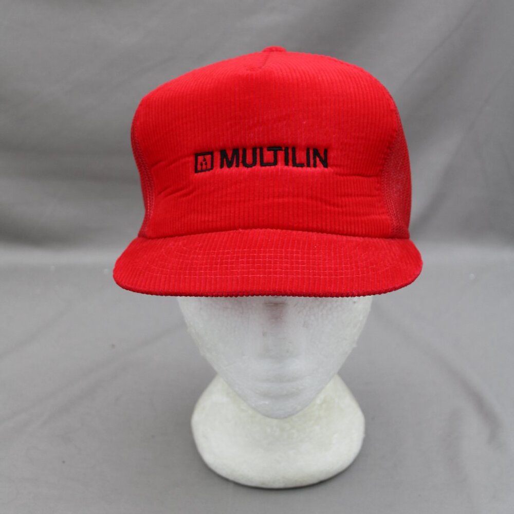 Vintage Corduroy Hat - Multilin Controls - Adult Snapback